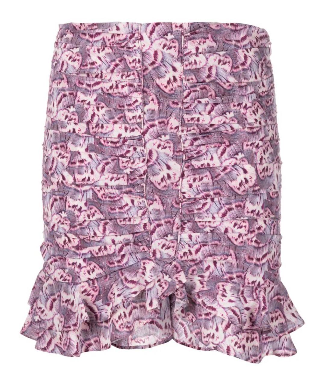 ISABEL MARANT Мульти шелковая юбка мини, фото 1