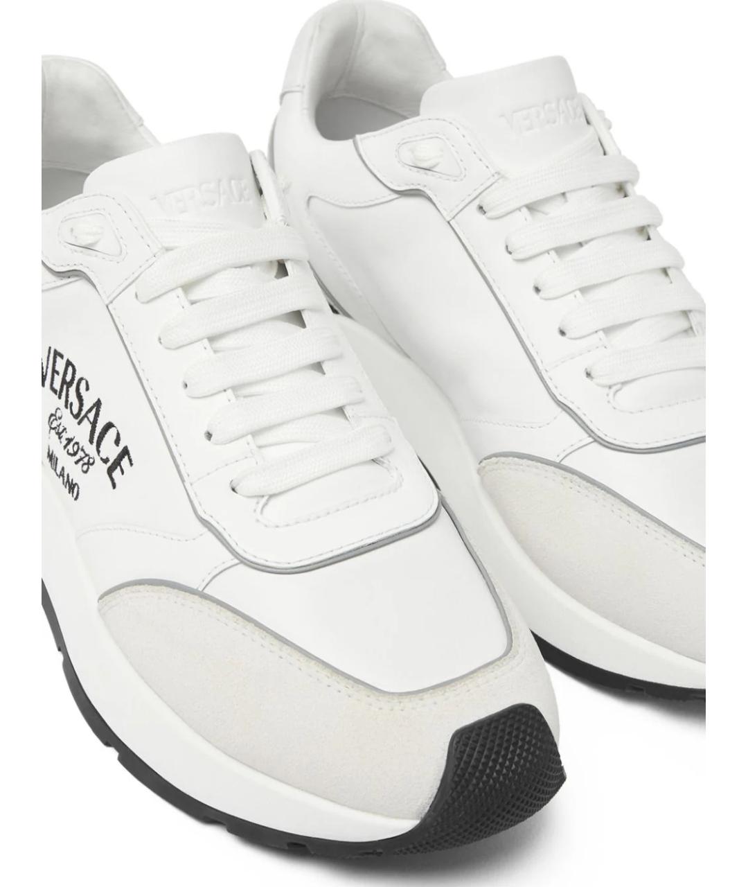 VERSACE Белые низкие кроссовки / кеды, фото 3