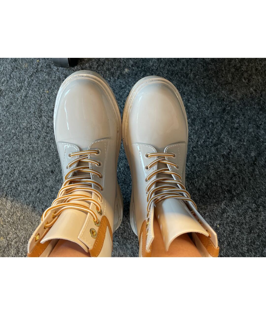 SEE BY CHLOE Бежевые резиновые ботинки, фото 2