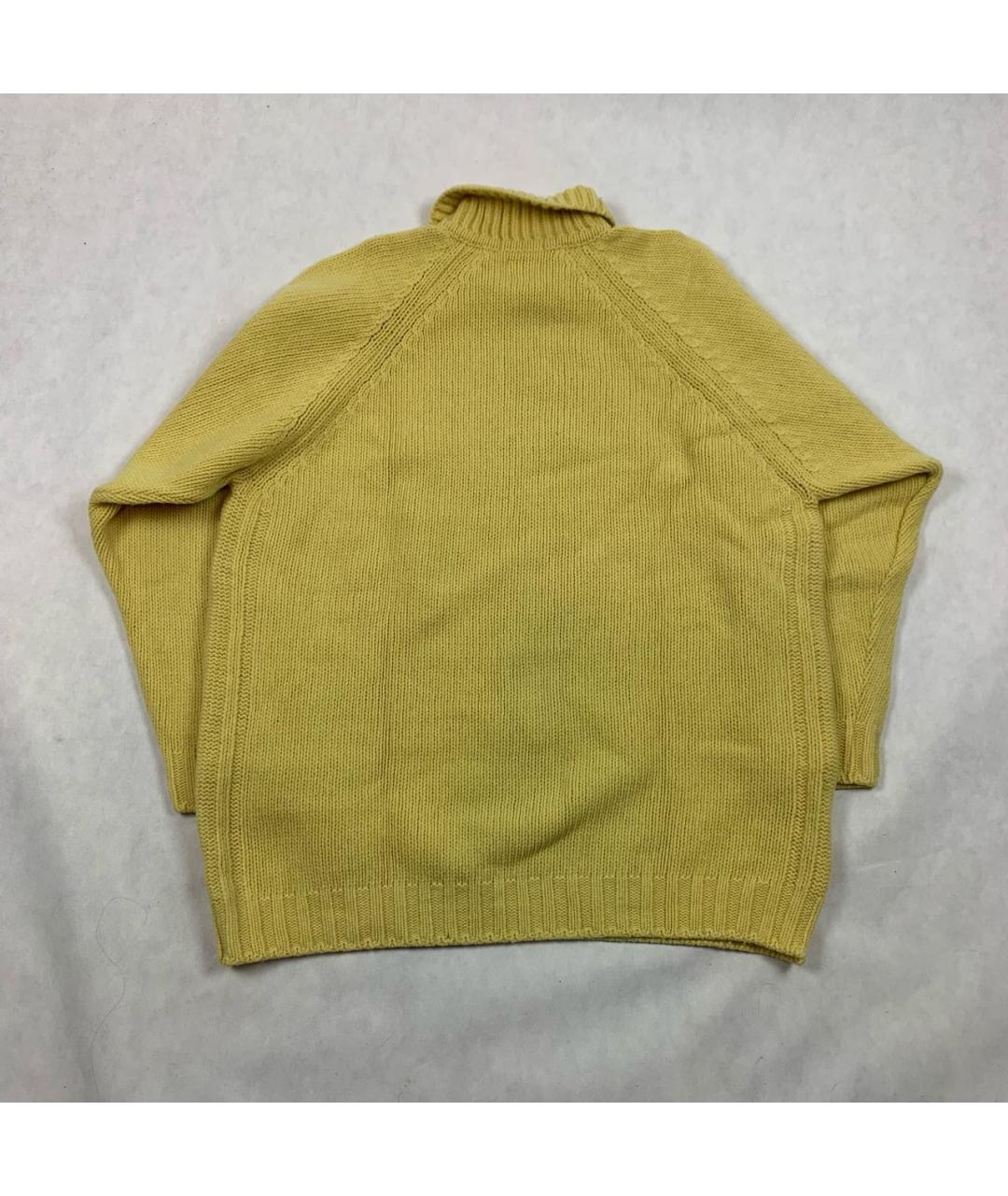 STONE ISLAND Желтый шерстяной джемпер / свитер, фото 2