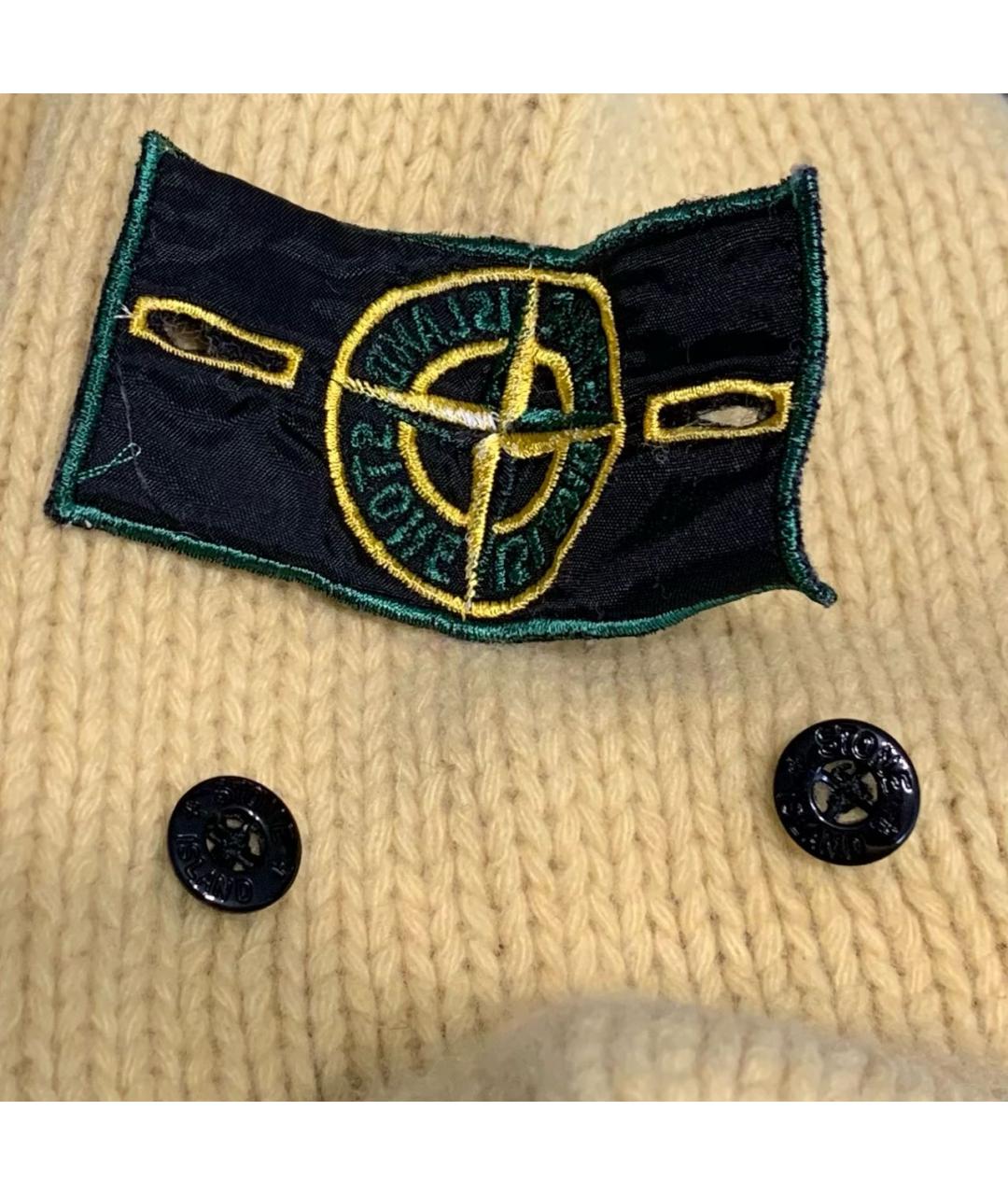 STONE ISLAND Желтый шерстяной джемпер / свитер, фото 5