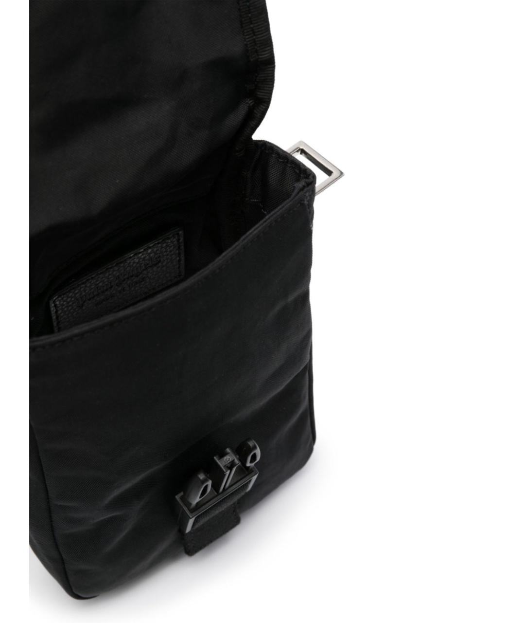PALM ANGELS Черная синтетическая сумка на плечо, фото 2