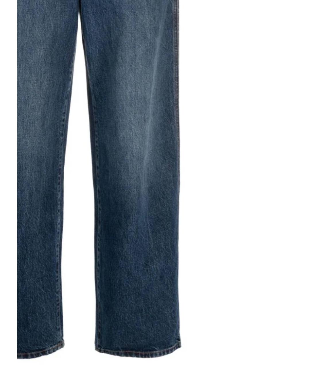 KHAITE Синие хлопковые прямые джинсы, фото 2
