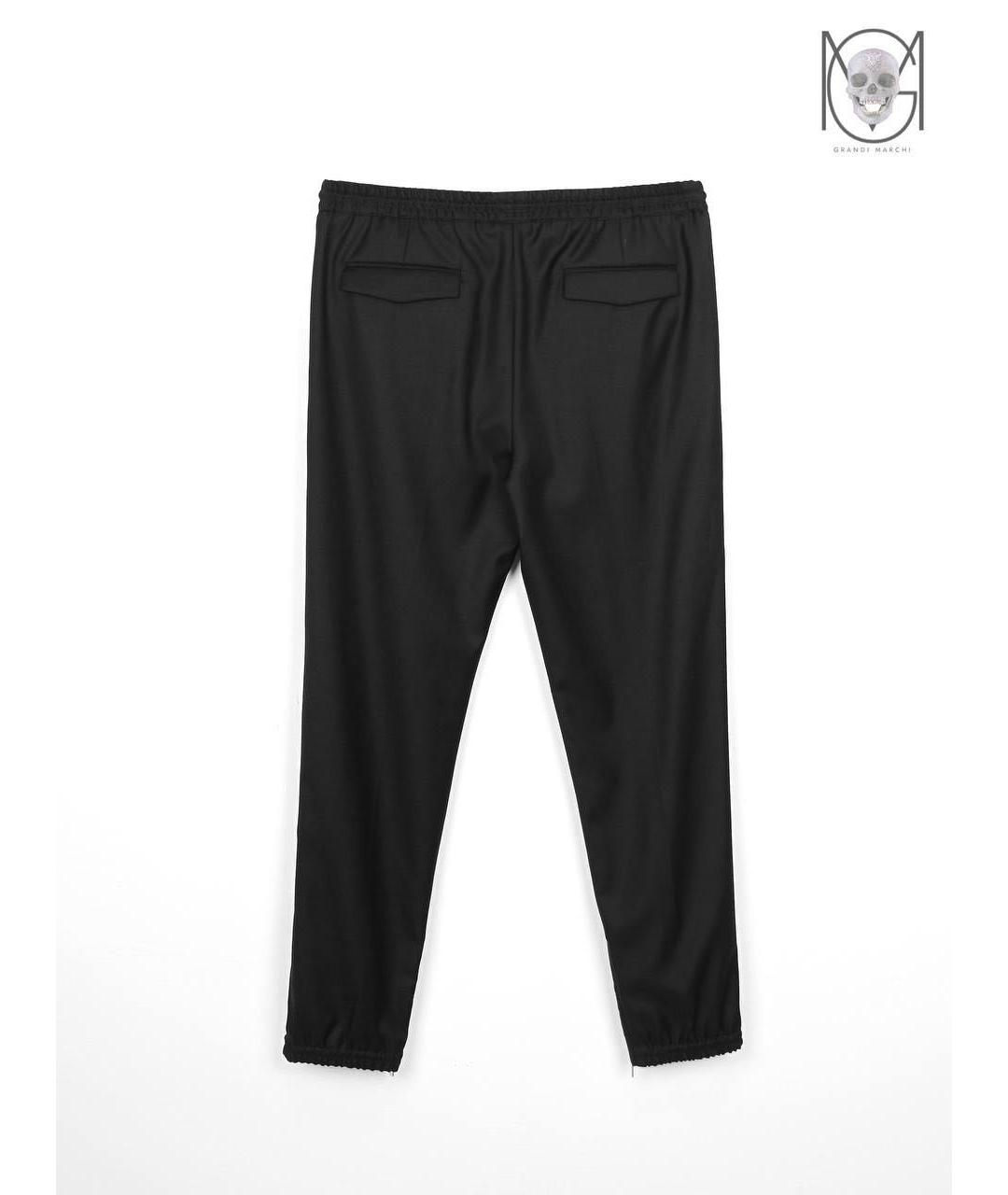 DIOR HOMME Черные шерстяные повседневные брюки, фото 2
