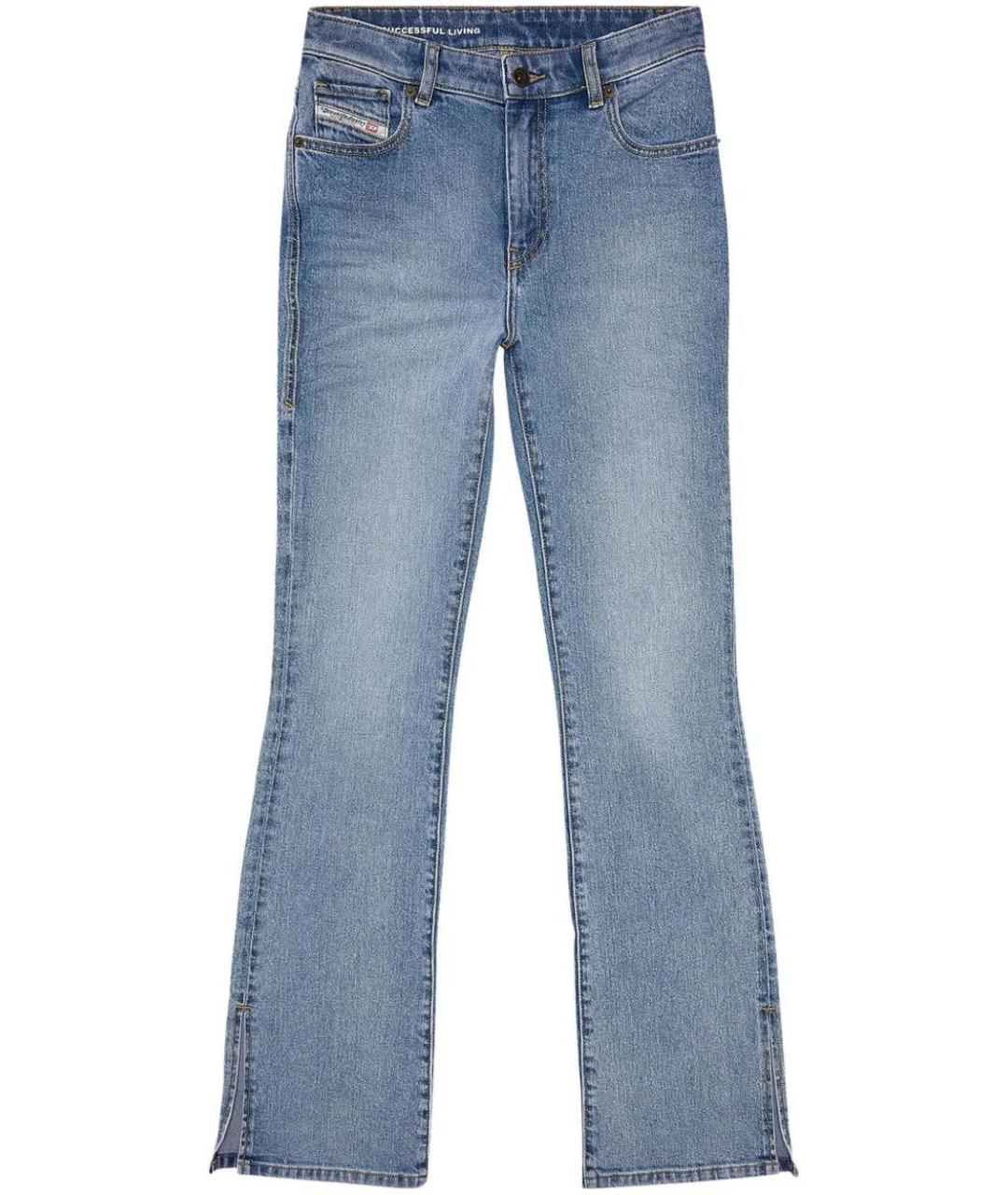 DIESEL Голубые хлопко-эластановые джинсы клеш, фото 1