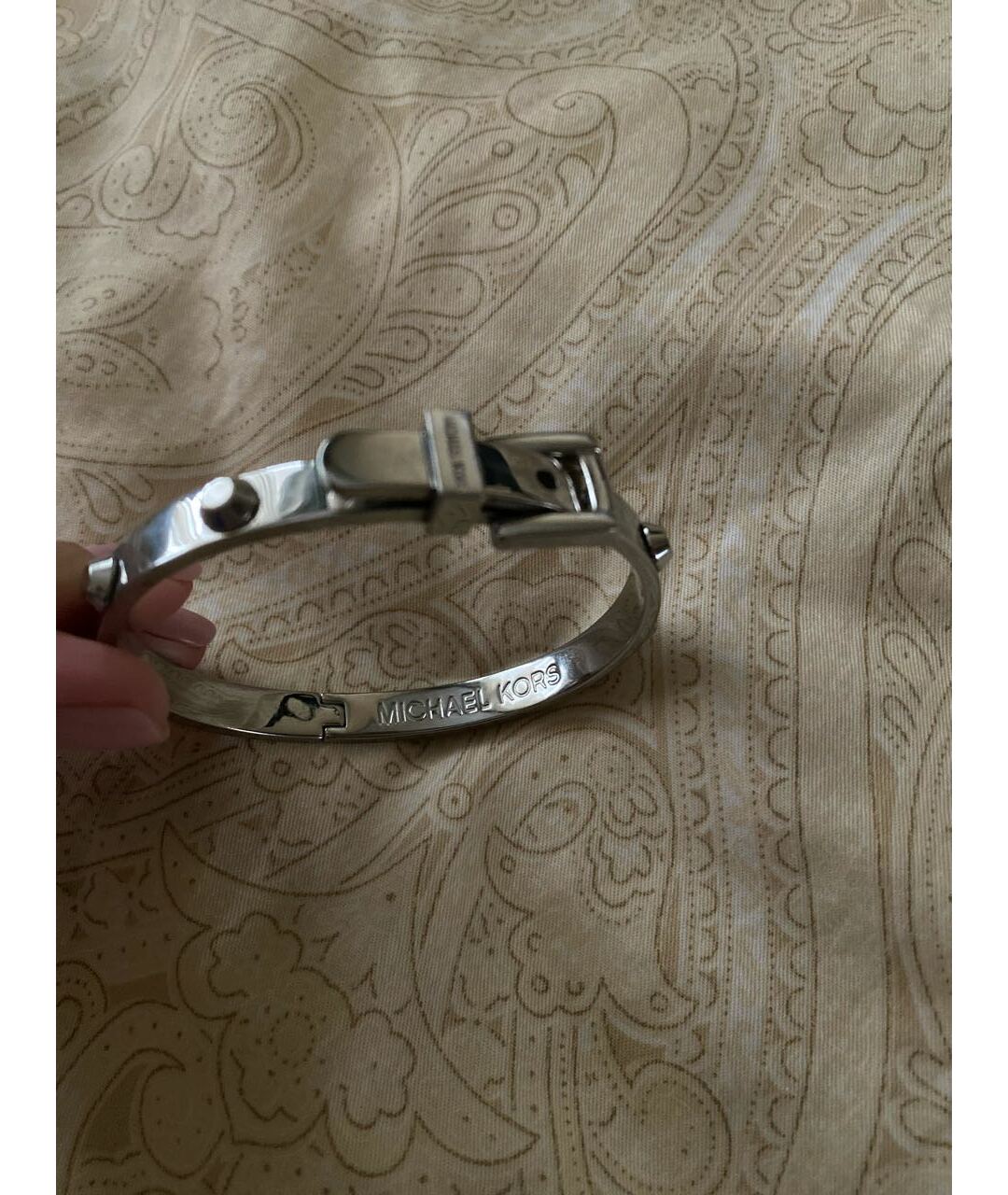 MICHAEL KORS Серебрянный металлический браслет, фото 3