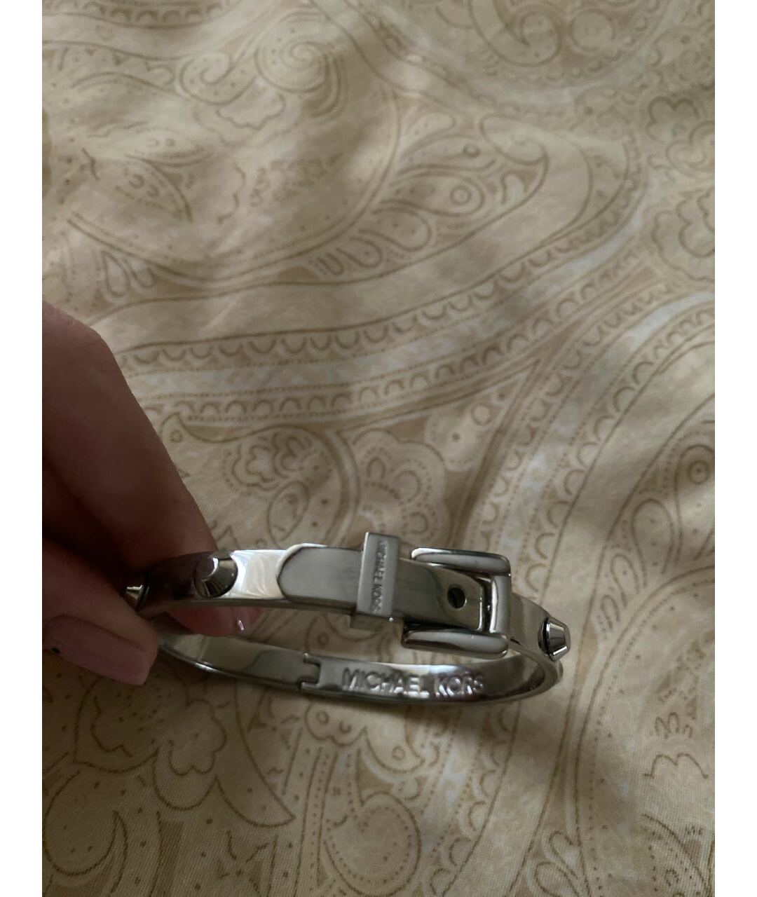 MICHAEL KORS Серебрянный металлический браслет, фото 4