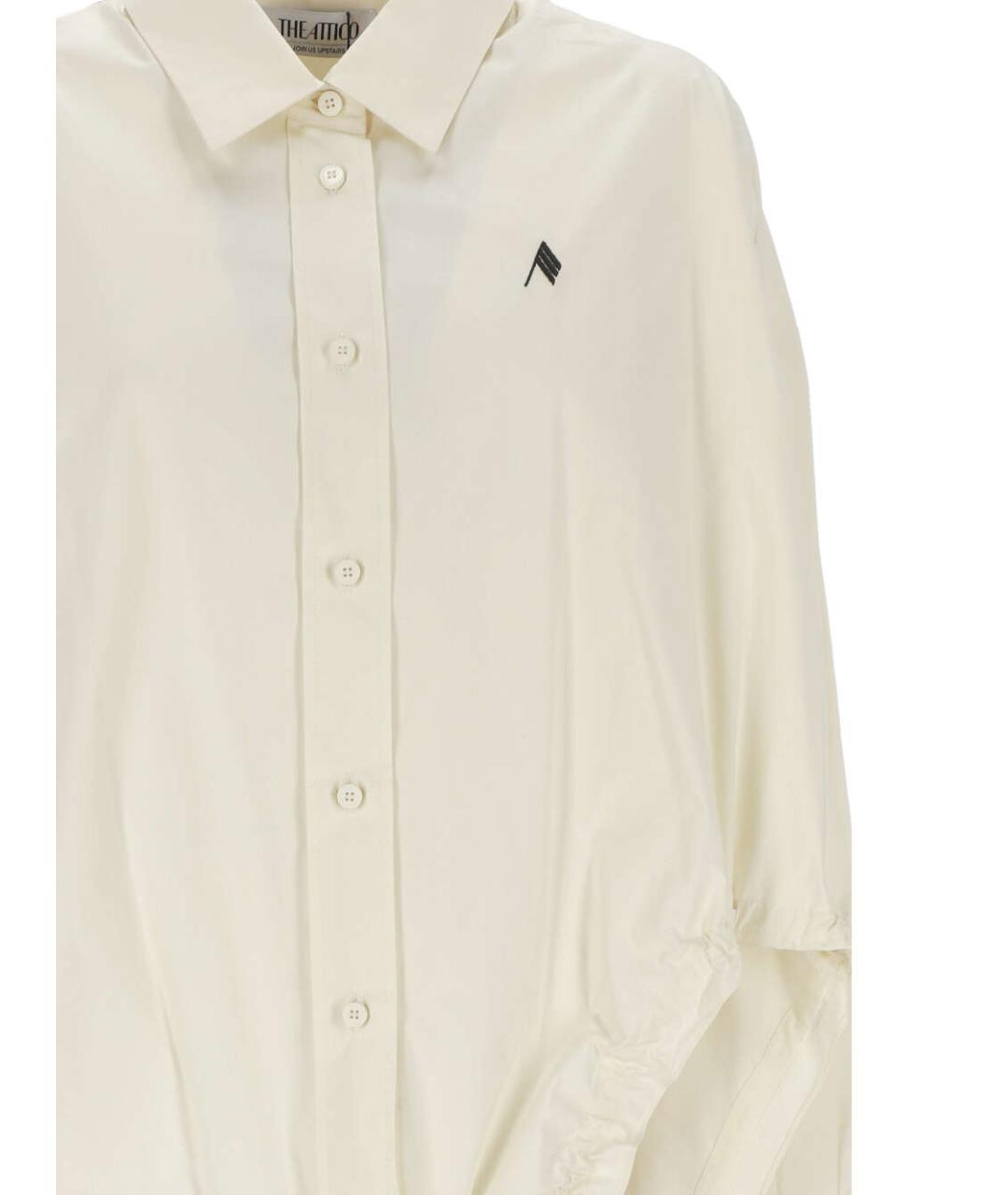 THE ATTICO Белая хлопковая рубашка, фото 2