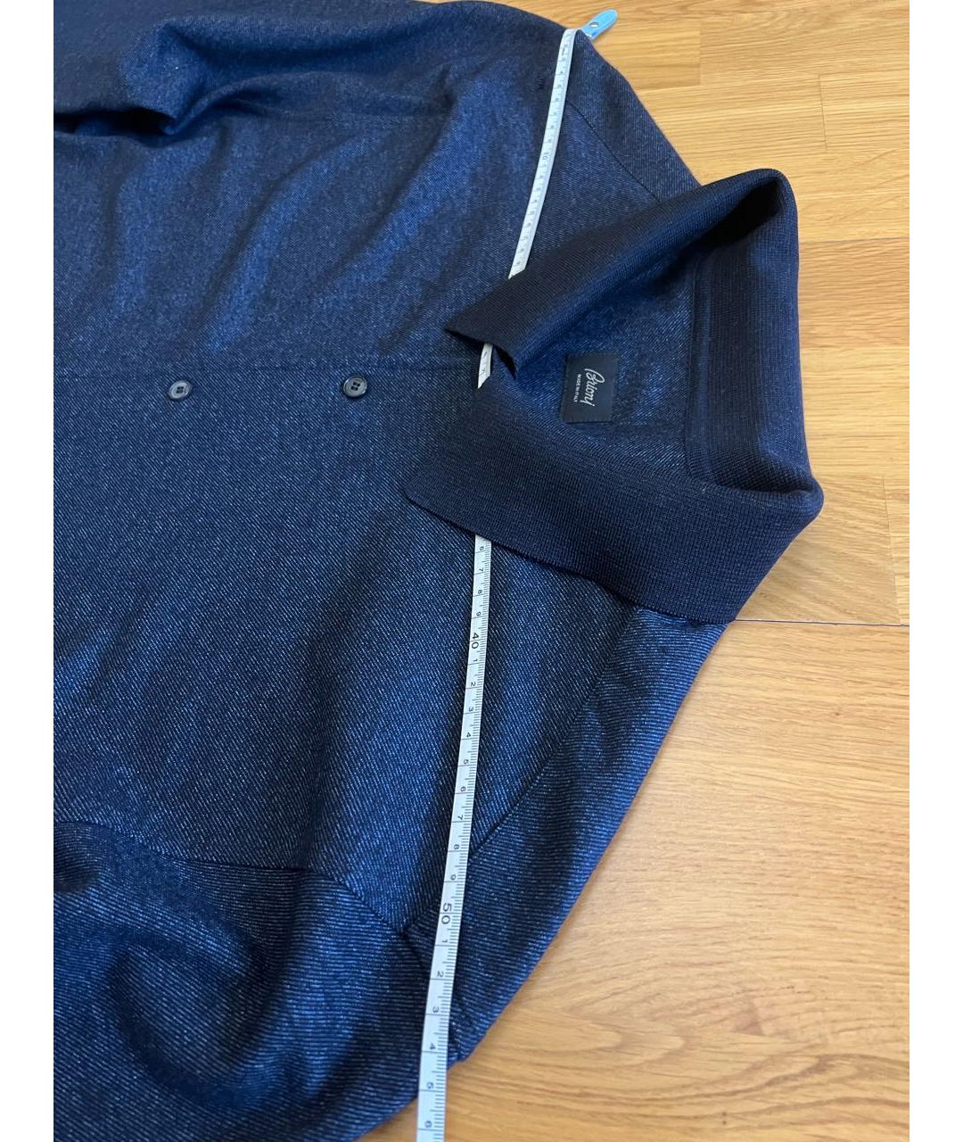BRIONI Темно-синяя классическая рубашка, фото 7