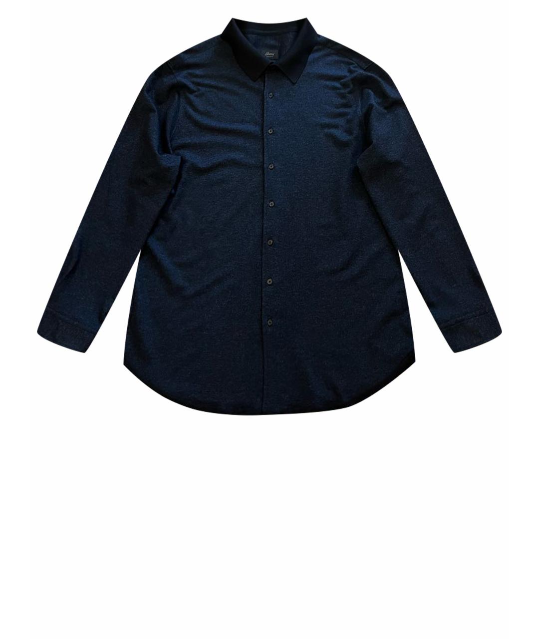 BRIONI Темно-синяя классическая рубашка, фото 1