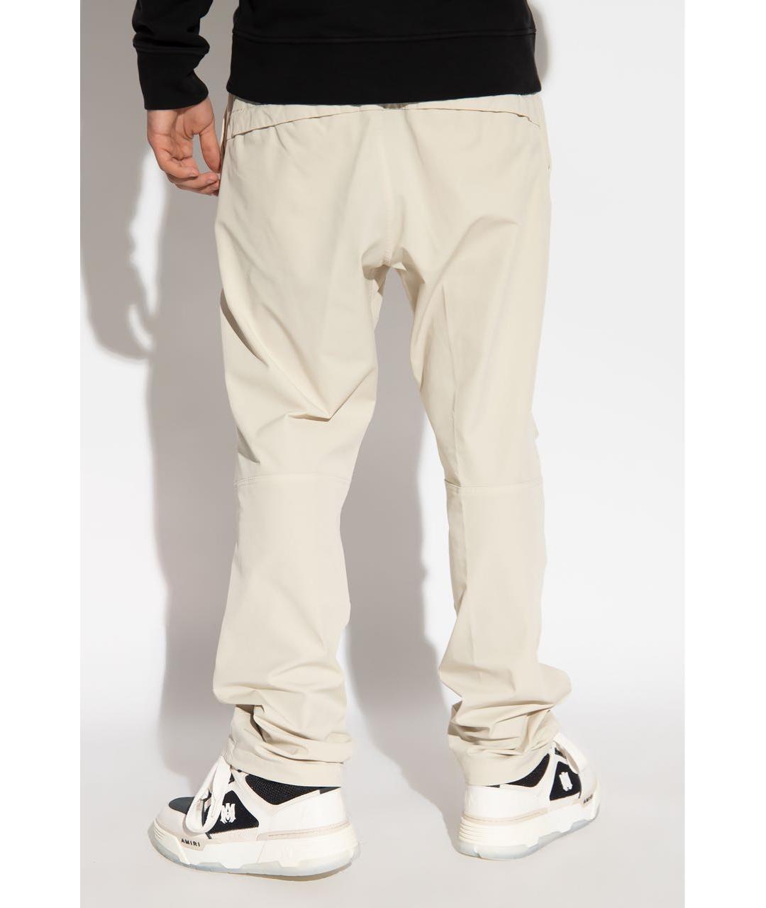 STONE ISLAND Бежевые полиамидовые повседневные брюки, фото 3