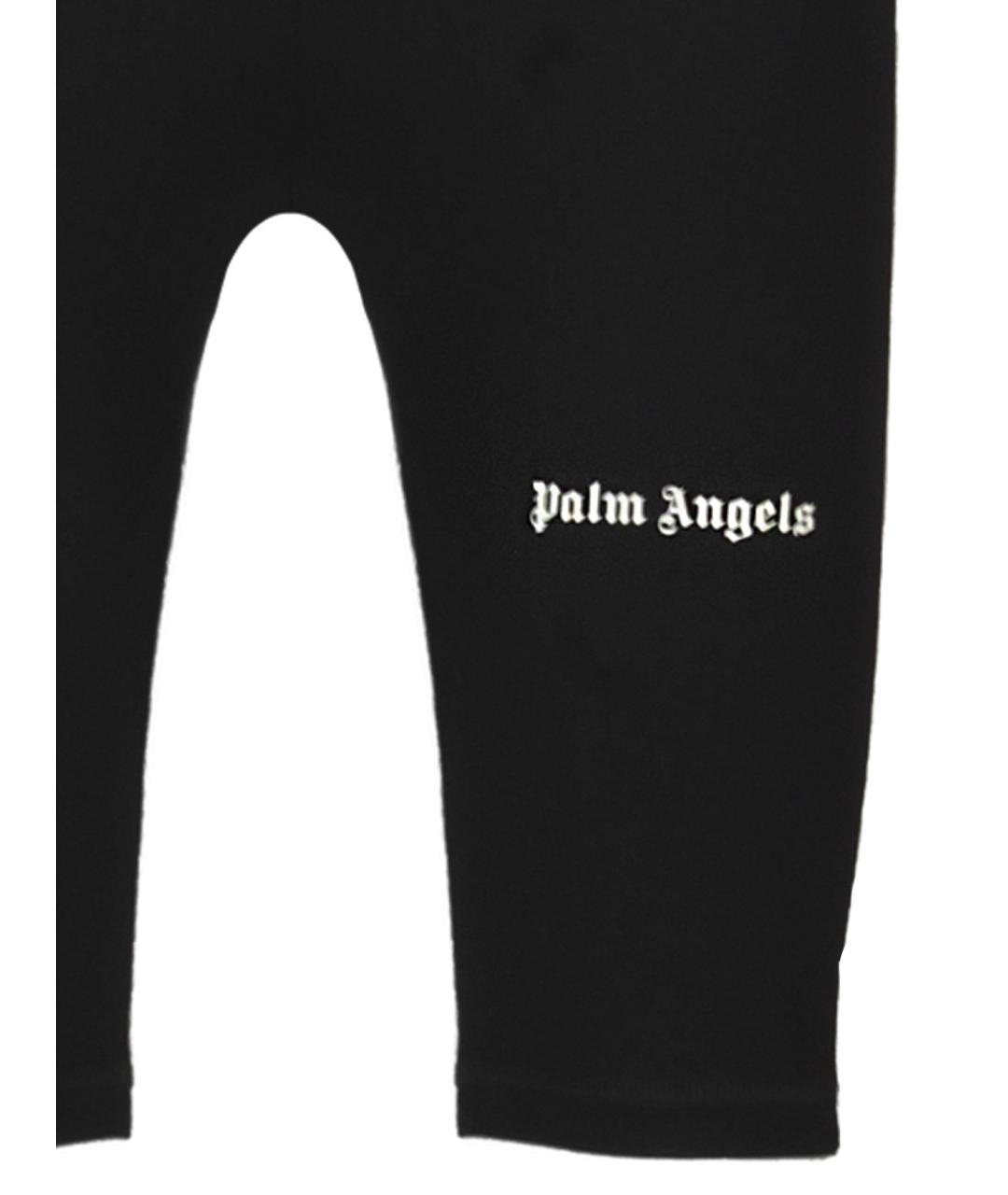 PALM ANGELS Черные полиэстеровые шорты, фото 2