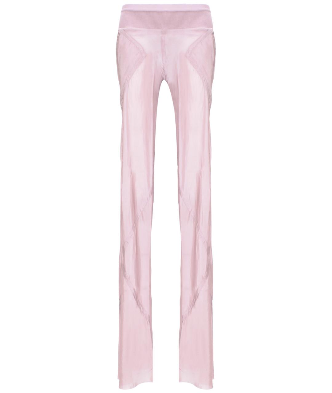 RICK OWENS Розовые прямые брюки, фото 1