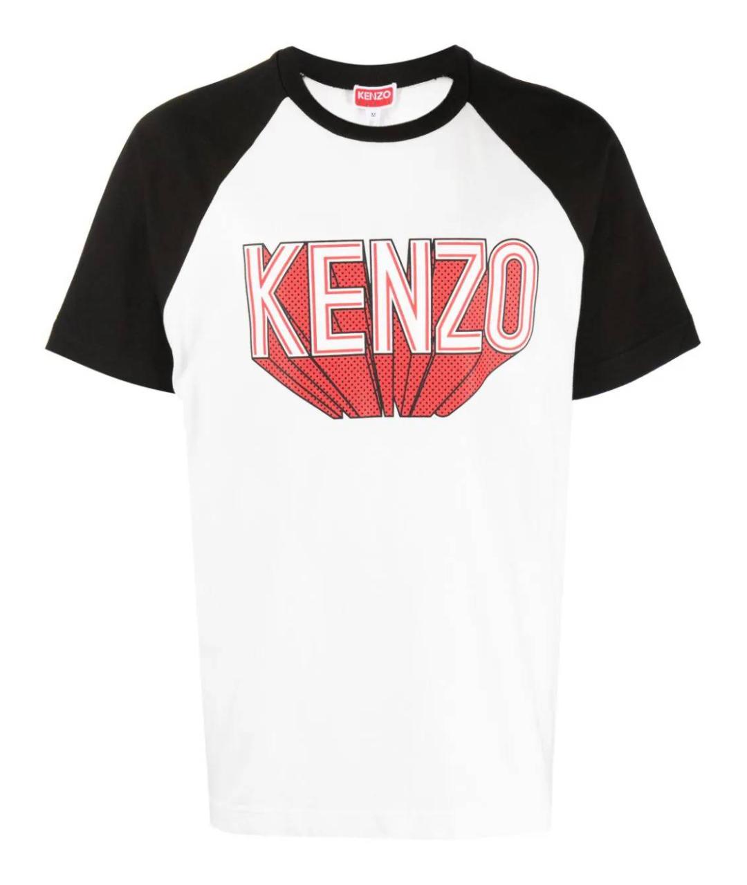 KENZO Мульти хлопковая футболка, фото 1