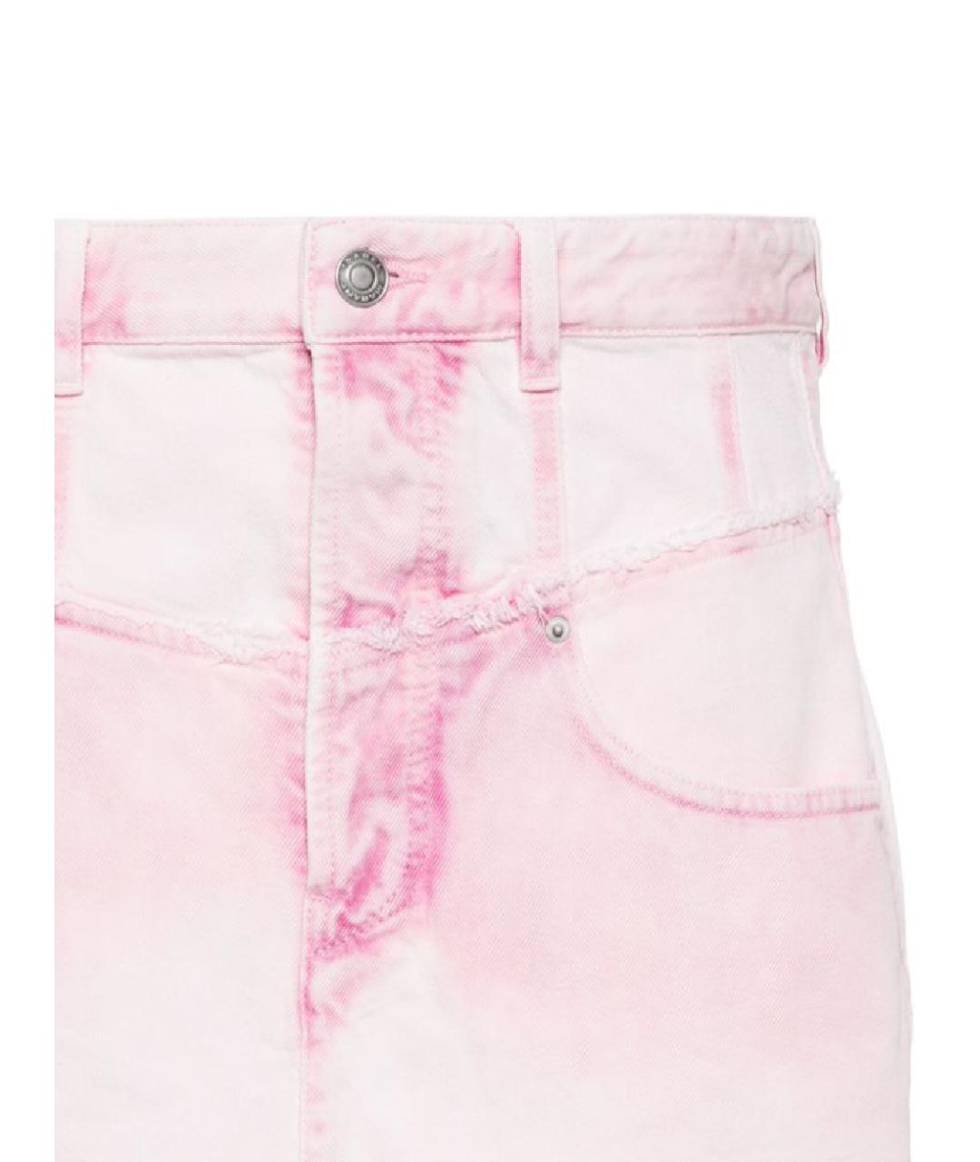 ISABEL MARANT Розовая деним юбка мини, фото 2