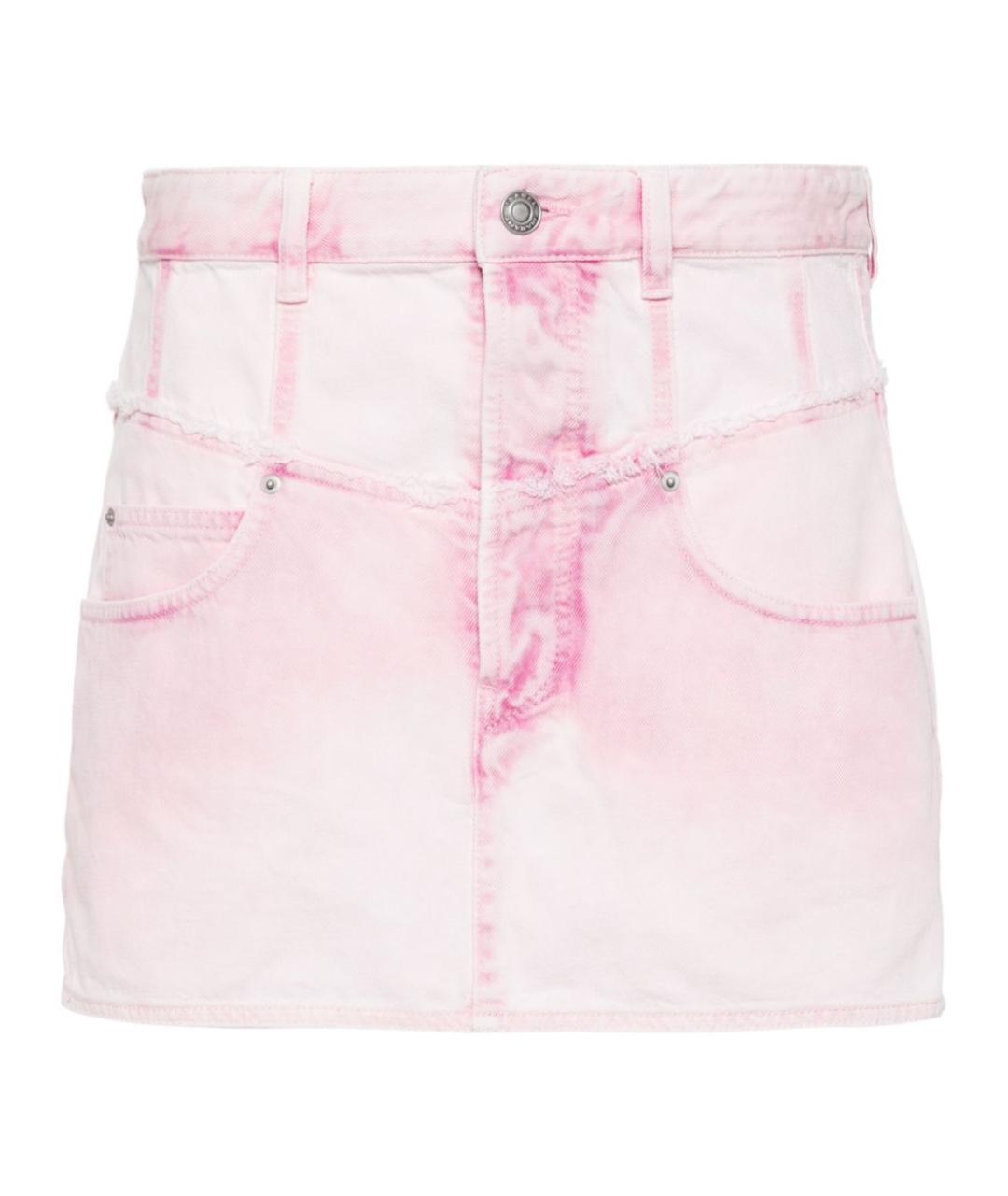 ISABEL MARANT Розовая деним юбка мини, фото 1