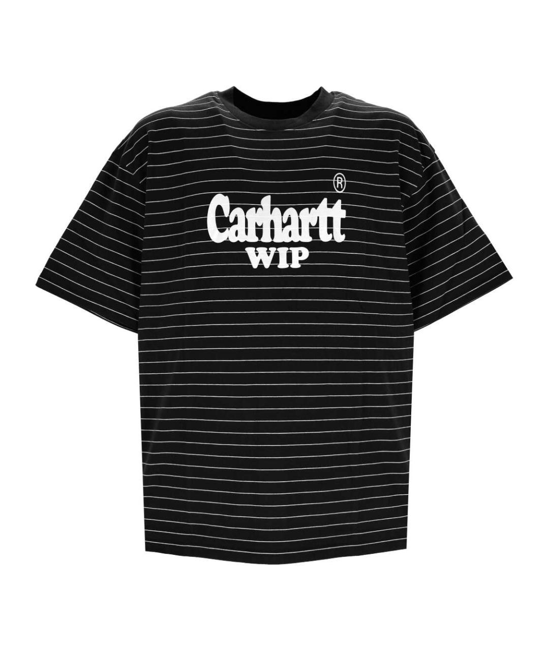 CARHARTT WIP Черная хлопковая футболка, фото 1