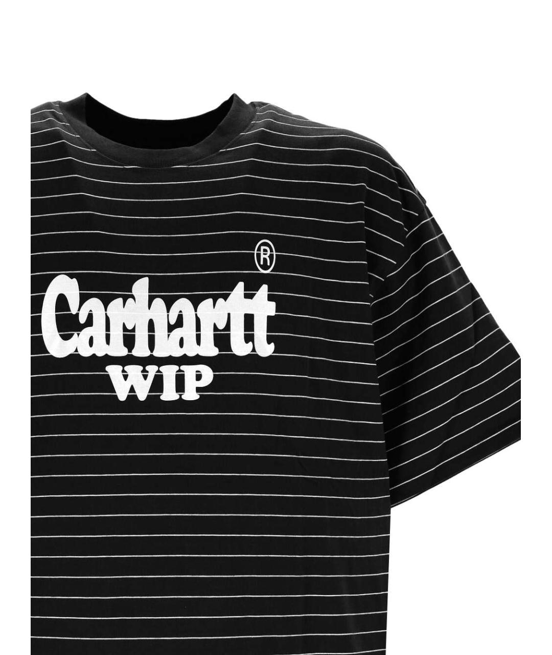 CARHARTT WIP Черная хлопковая футболка, фото 2