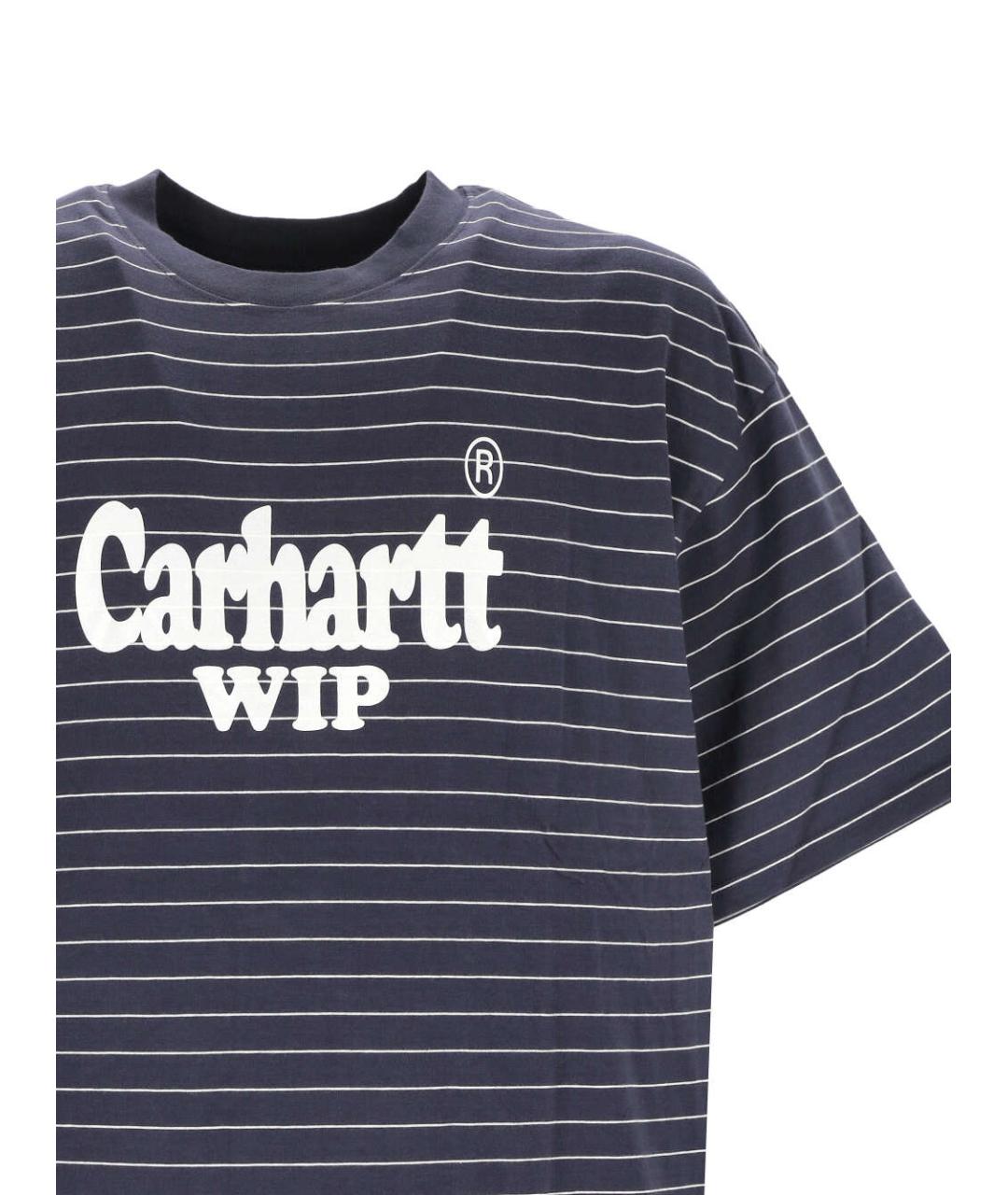 CARHARTT WIP Серая хлопковая футболка, фото 2
