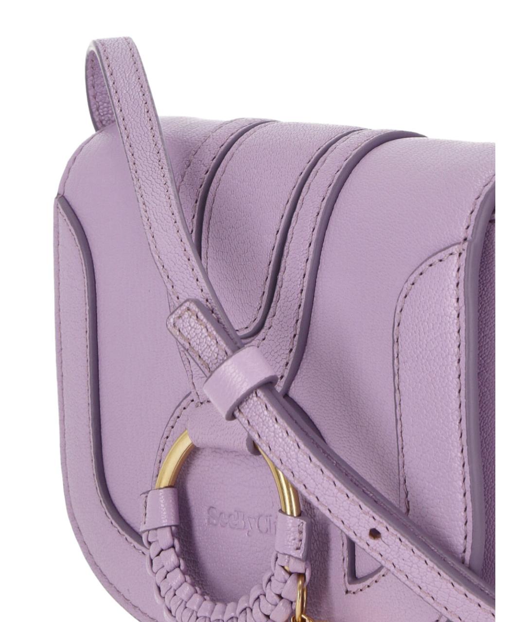 SEE BY CHLOE Фиолетовая кожаная сумка через плечо, фото 4