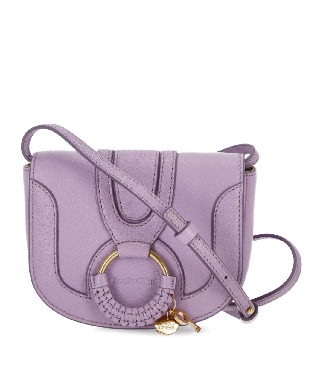 SEE BY CHLOE Фиолетовая кожаная сумка через плечо, фото 1