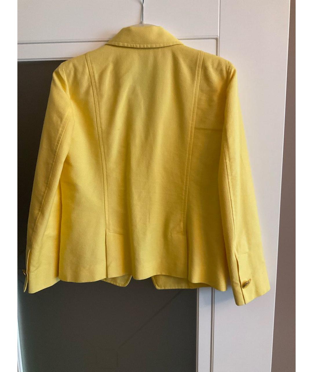 MAX&CO Желтый хлопковый жакет/пиджак, фото 2