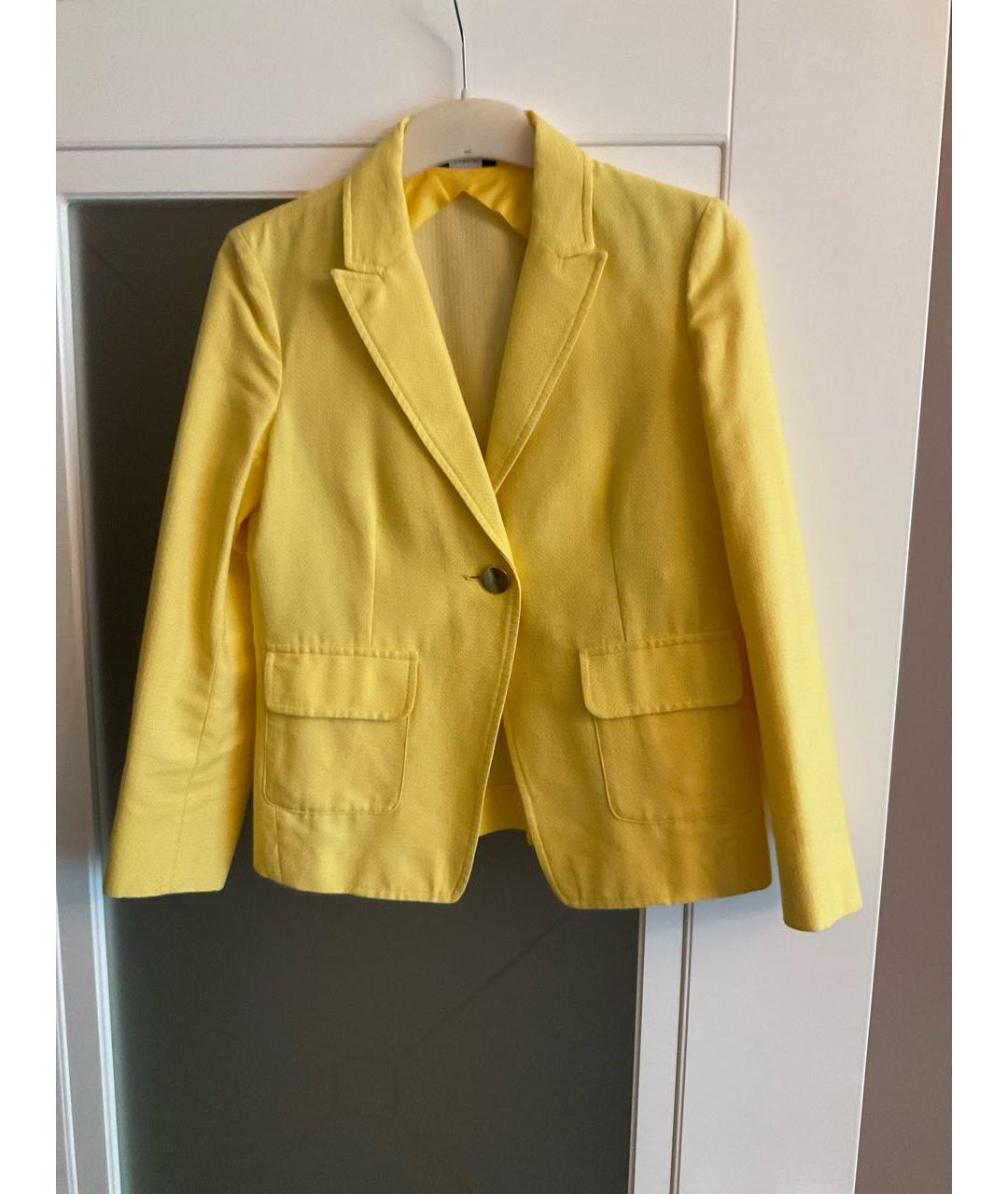 MAX&CO Желтый хлопковый жакет/пиджак, фото 8