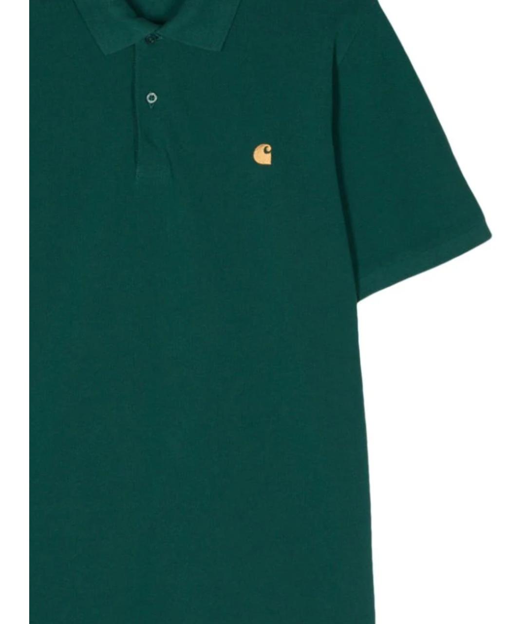 CARHARTT WIP Зеленая хлопковая футболка, фото 2