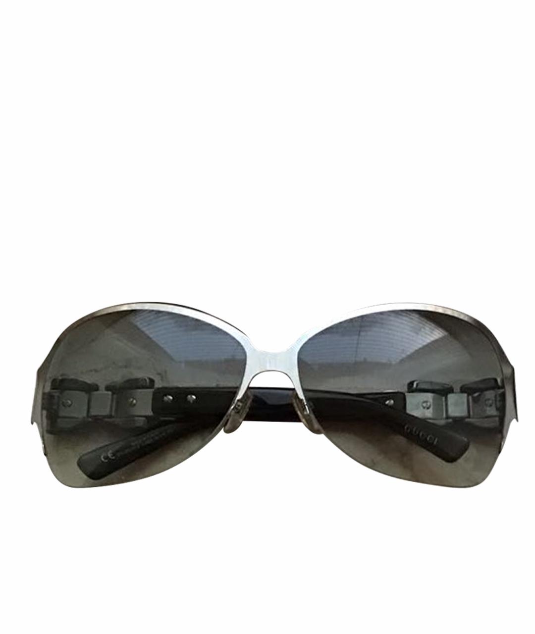 GUCCI Серые пластиковые солнцезащитные очки, фото 1