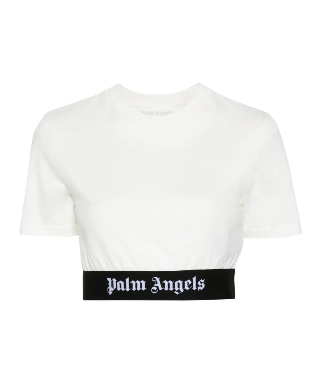 PALM ANGELS Белая хлопковая футболка, фото 1