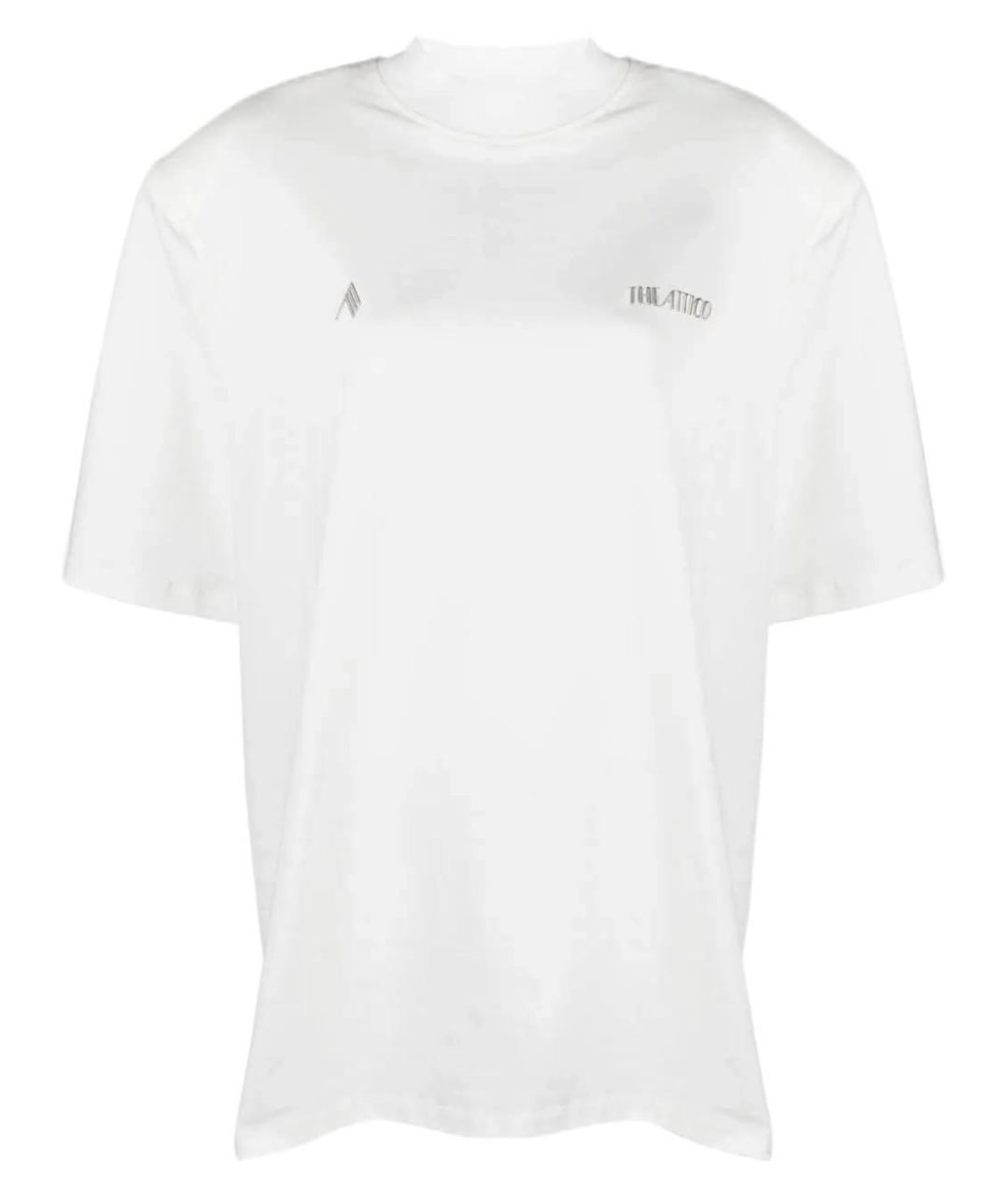 THE ATTICO Белая хлопковая футболка, фото 1