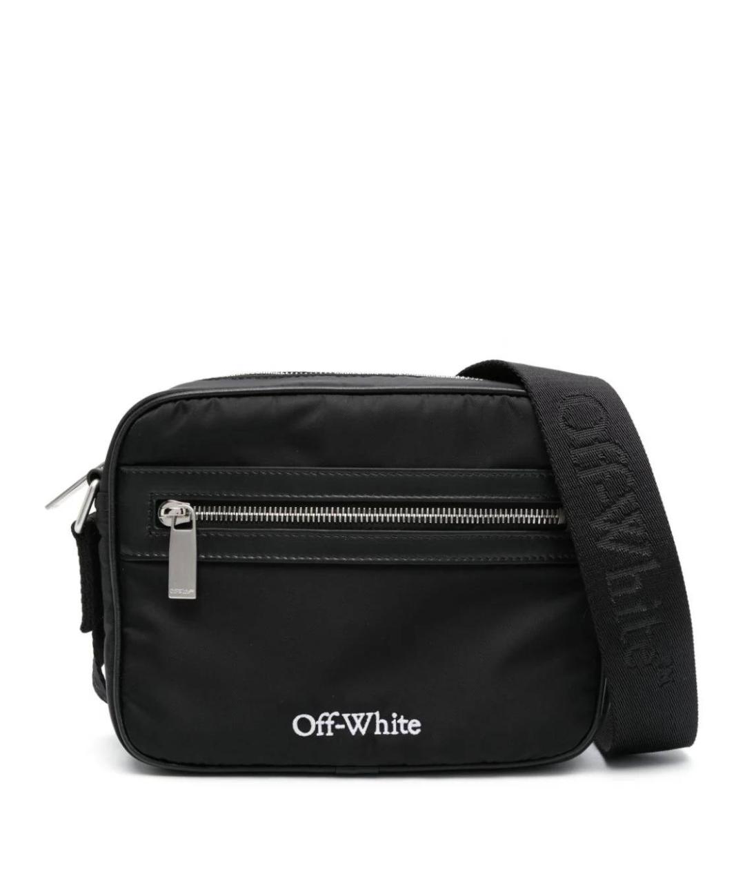 OFF-WHITE Черная синтетическая сумка на плечо, фото 1