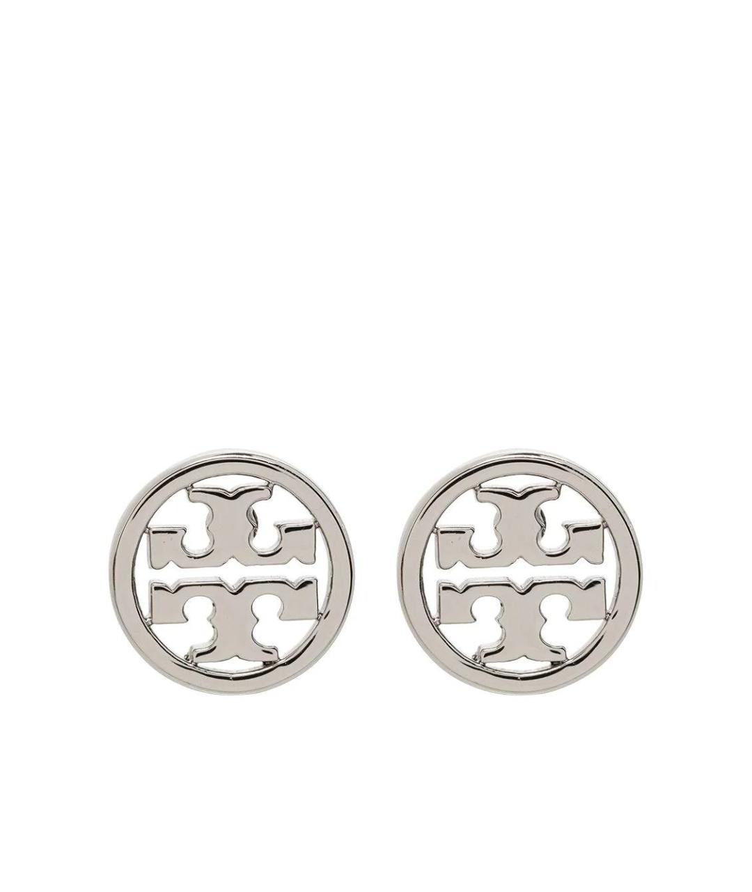 TORY BURCH Серебряные металлические серьги, фото 1