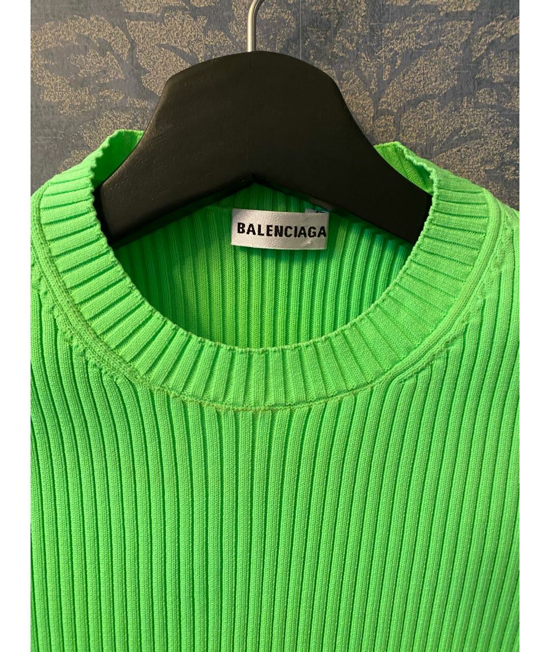 BALENCIAGA Салатовый полиамидовый джемпер / свитер, фото 2