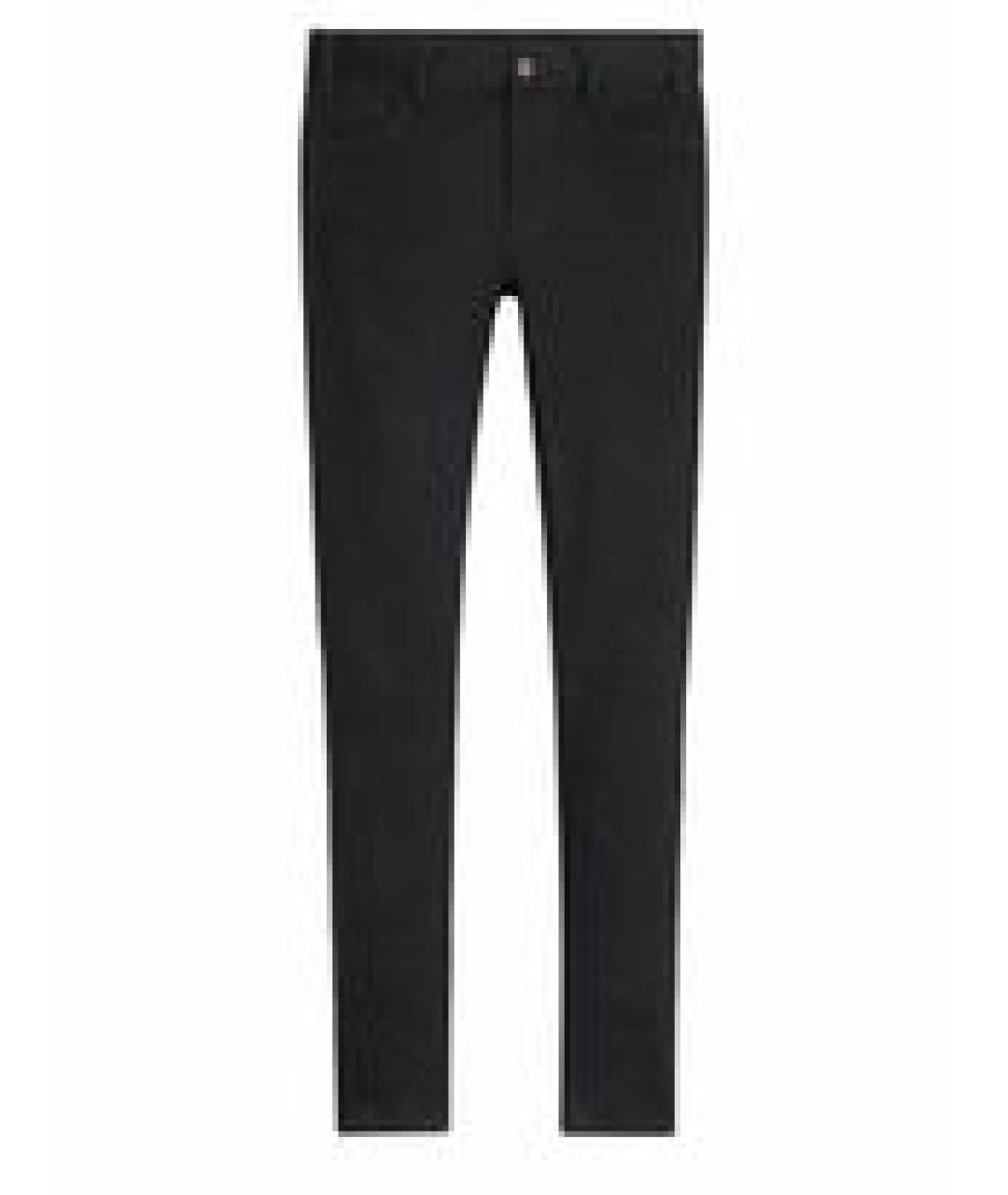 CELINE PRE-OWNED Черные хлопко-эластановые джинсы слим, фото 1
