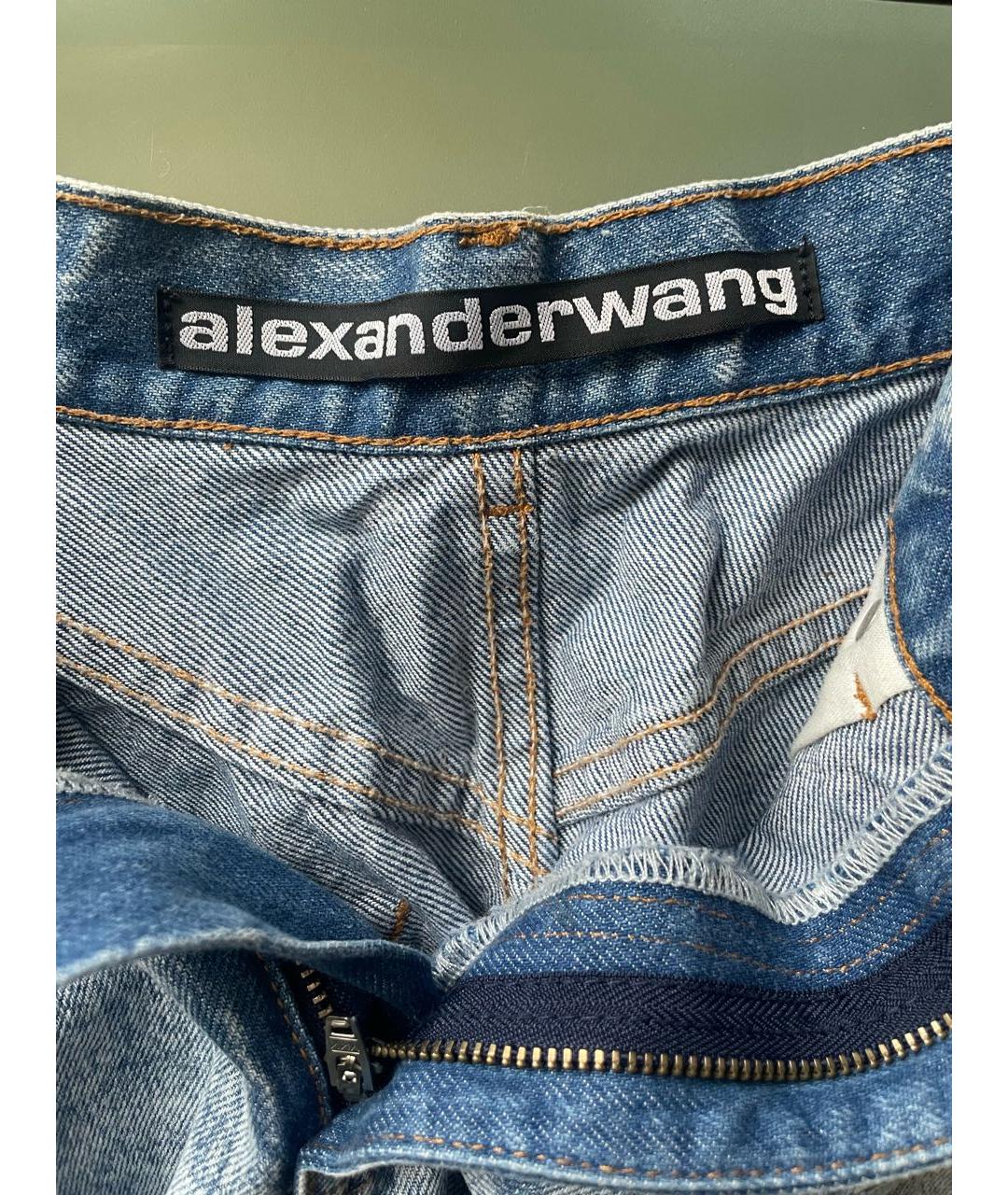 ALEXANDER WANG Голубые деним шорты, фото 3