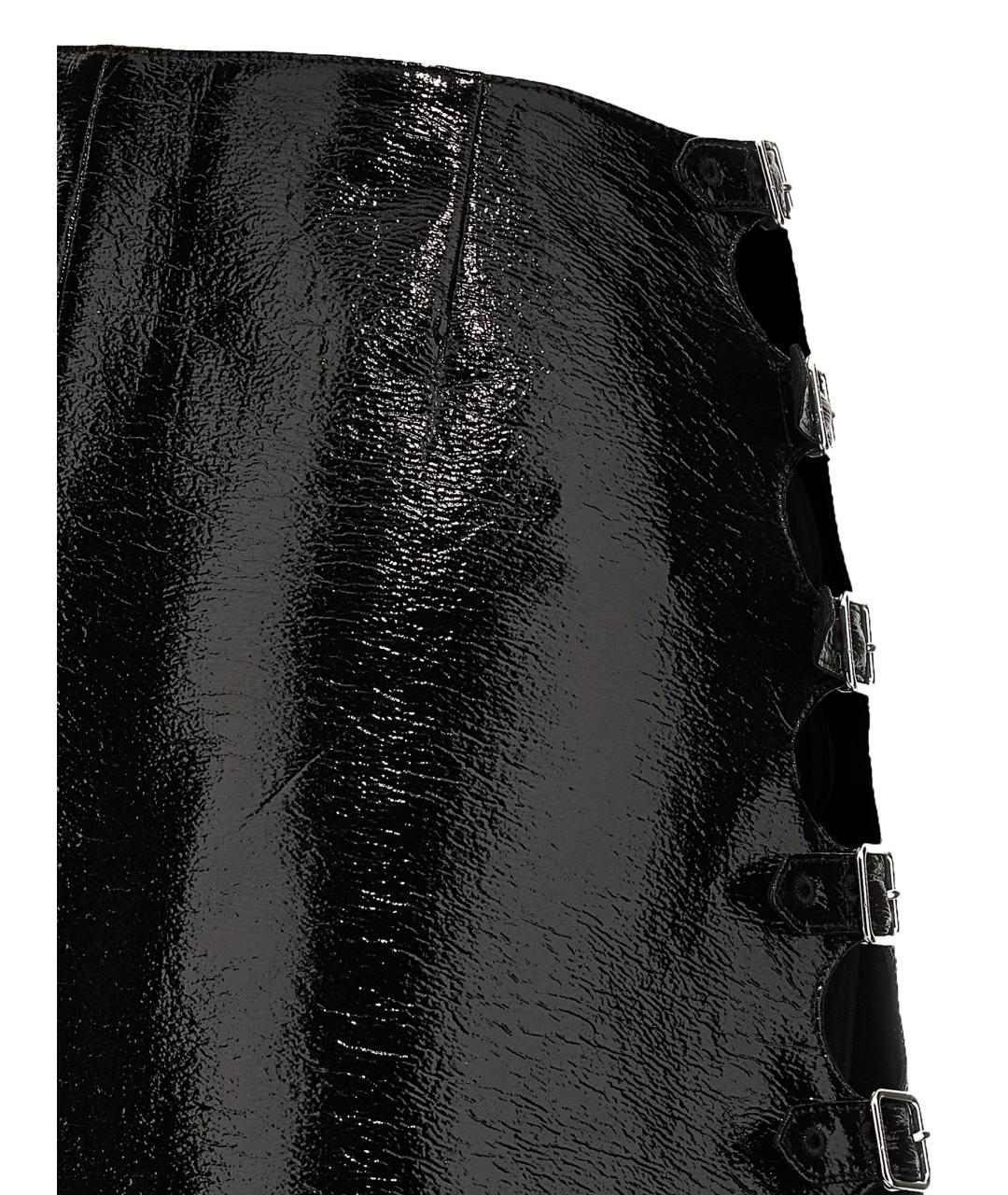COURREGES Черная хлопковая юбка мини, фото 5
