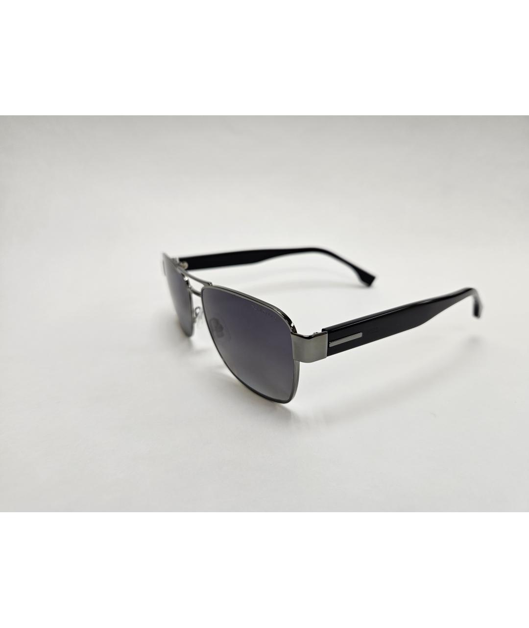 HUGO BOSS Черные металлические солнцезащитные очки, фото 2