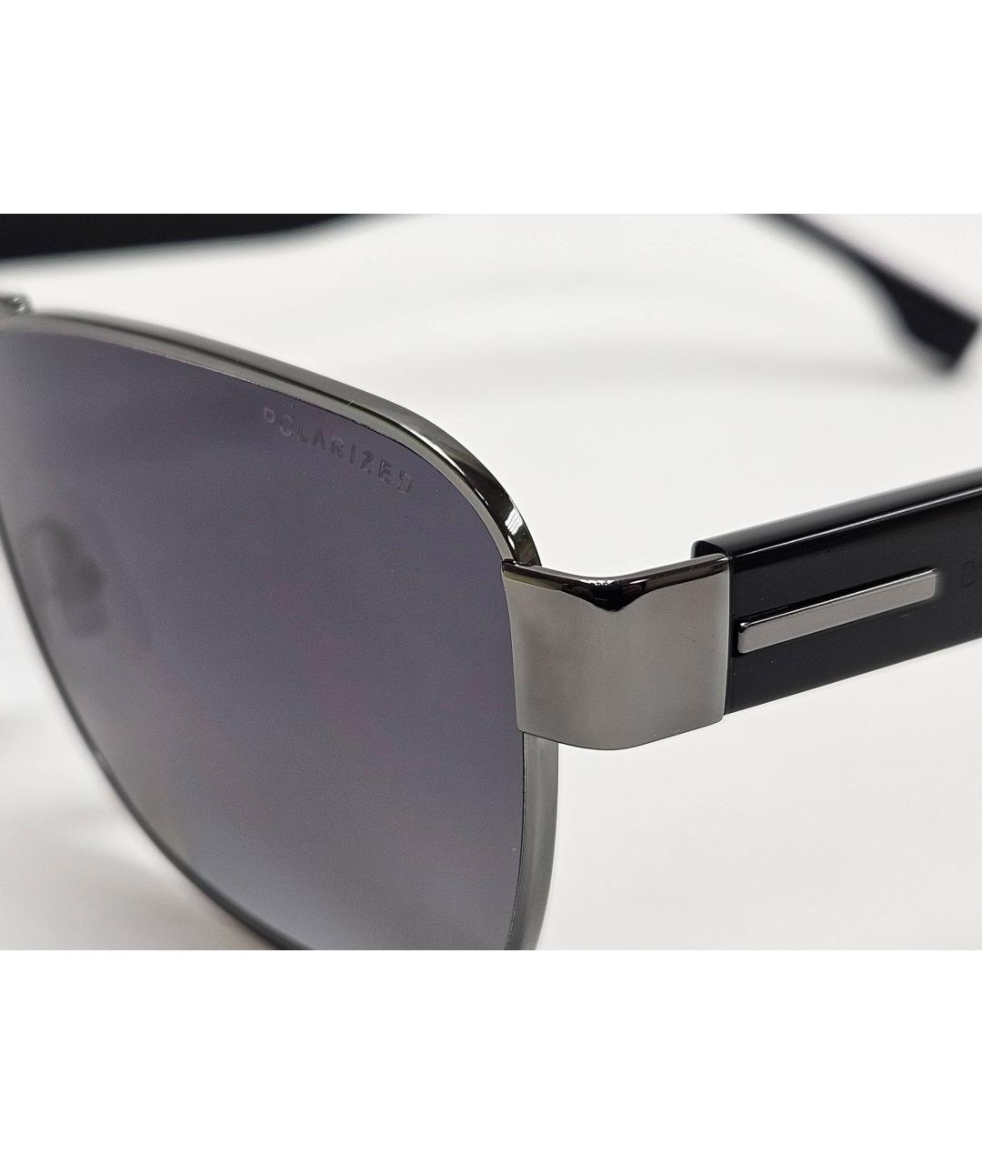 HUGO BOSS Черные металлические солнцезащитные очки, фото 3