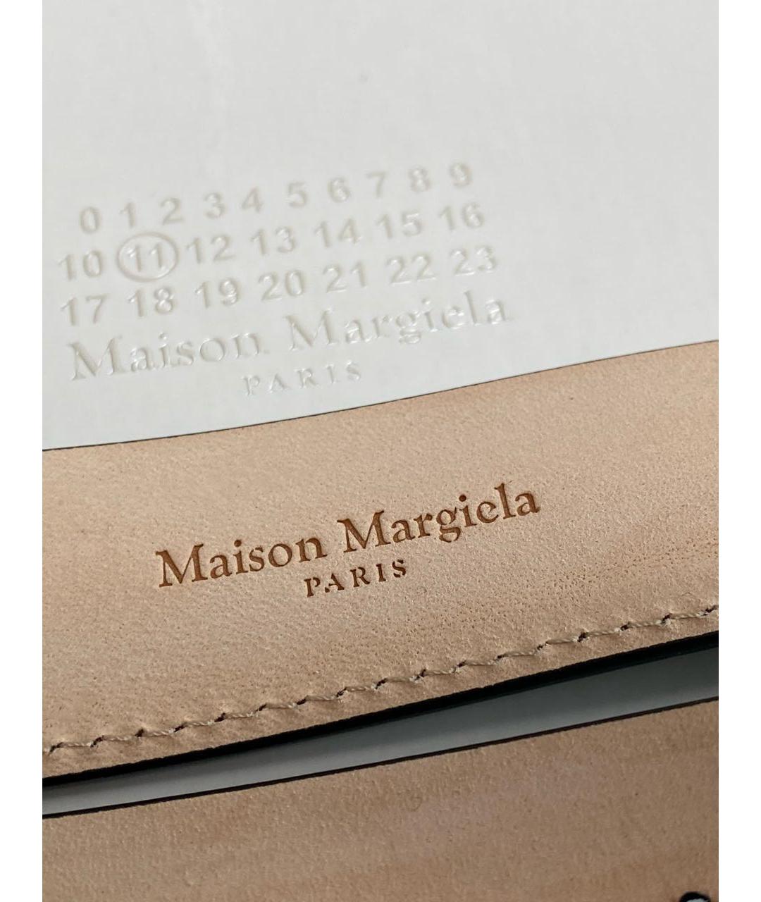 MAISON MARGIELA Черный кожаный ремень, фото 4