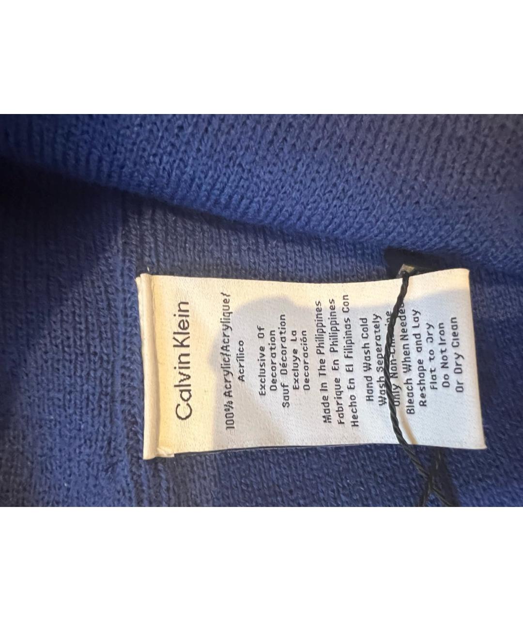 CALVIN KLEIN Синяя шапка, фото 4