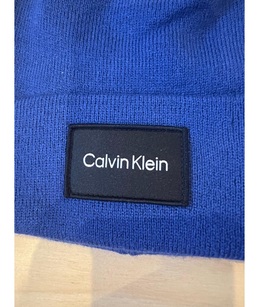 CALVIN KLEIN Синяя шапка, фото 3