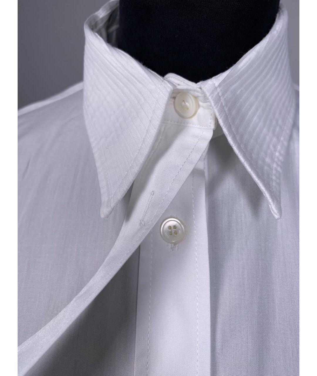HELMUT LANG Белая хлопковая блузы, фото 6