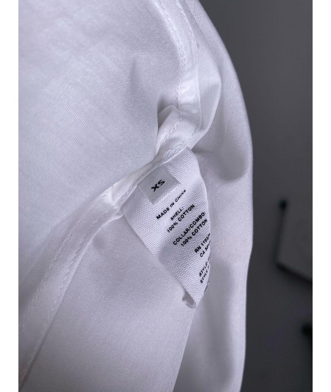 HELMUT LANG Белая хлопковая блузы, фото 9