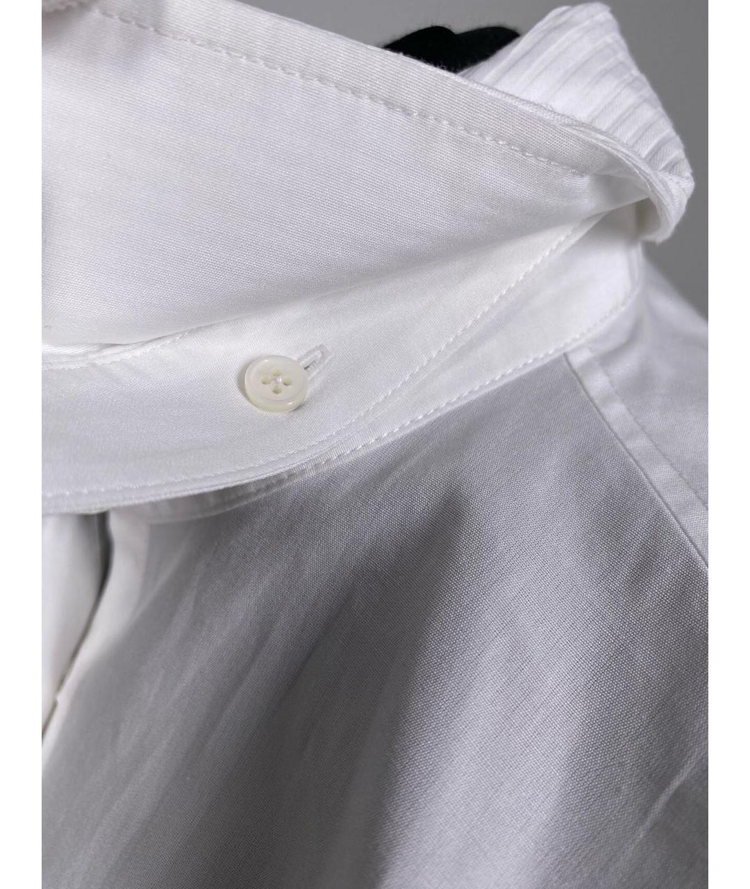 HELMUT LANG Белая хлопковая блузы, фото 7