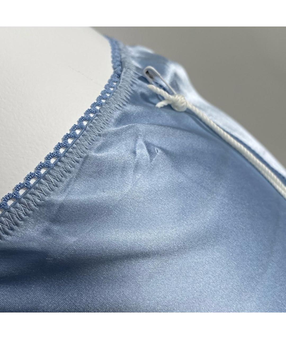 REFORMATION Голубая шелковая юбка миди, фото 5