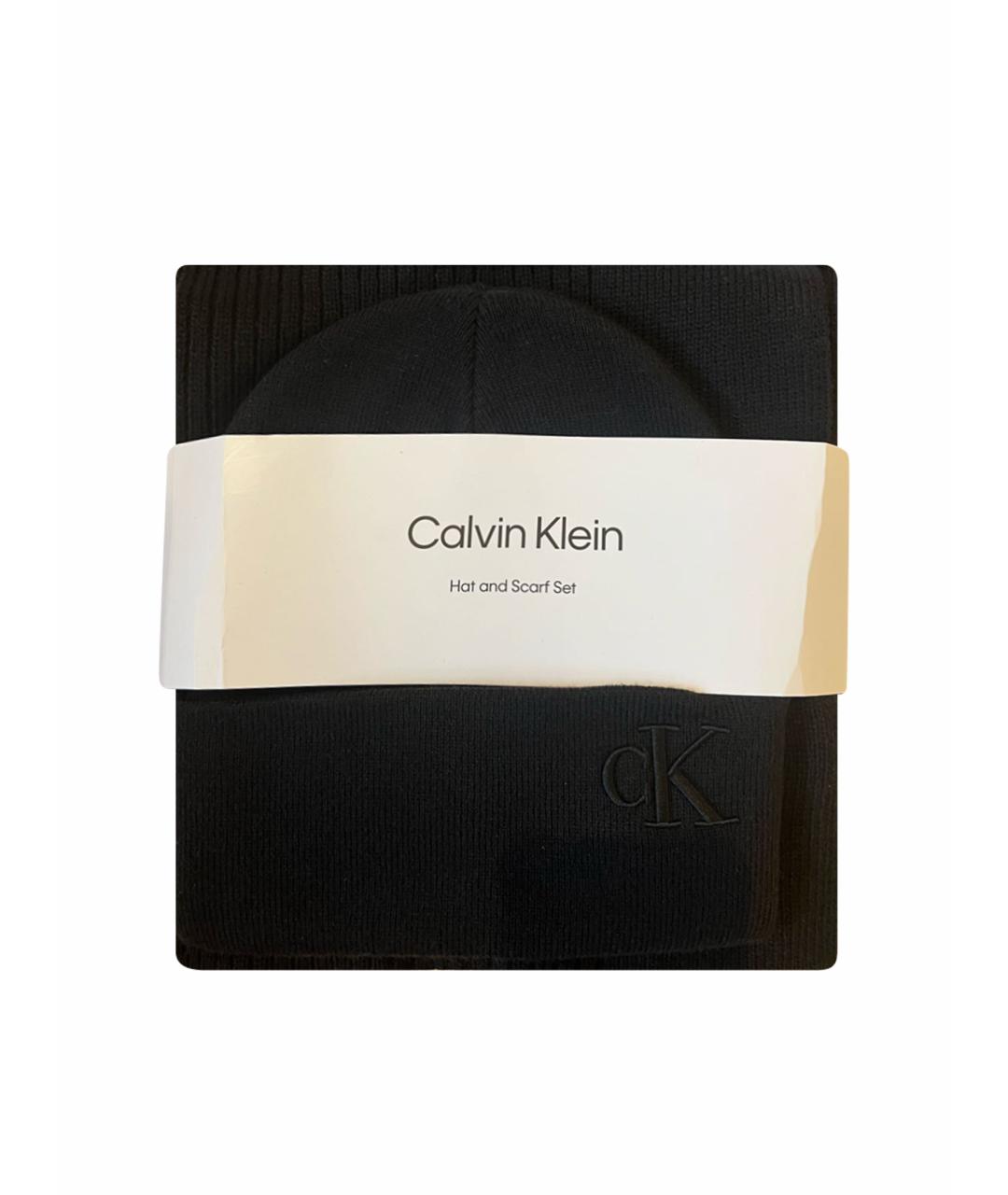 CALVIN KLEIN Черная шапка, фото 1