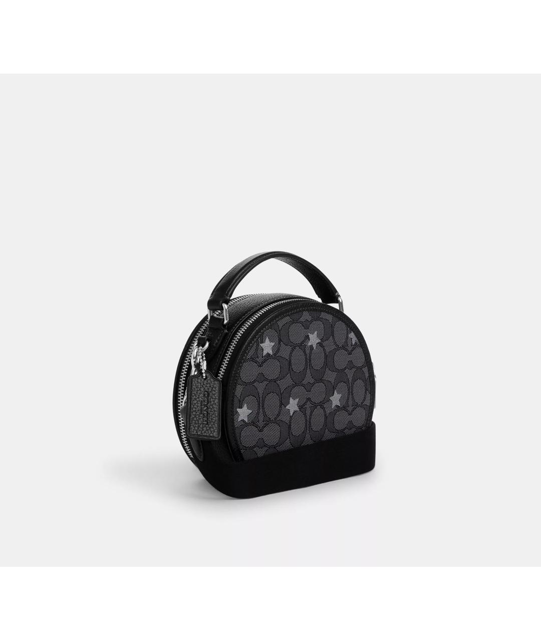 COACH Черная кожаная сумка через плечо, фото 2