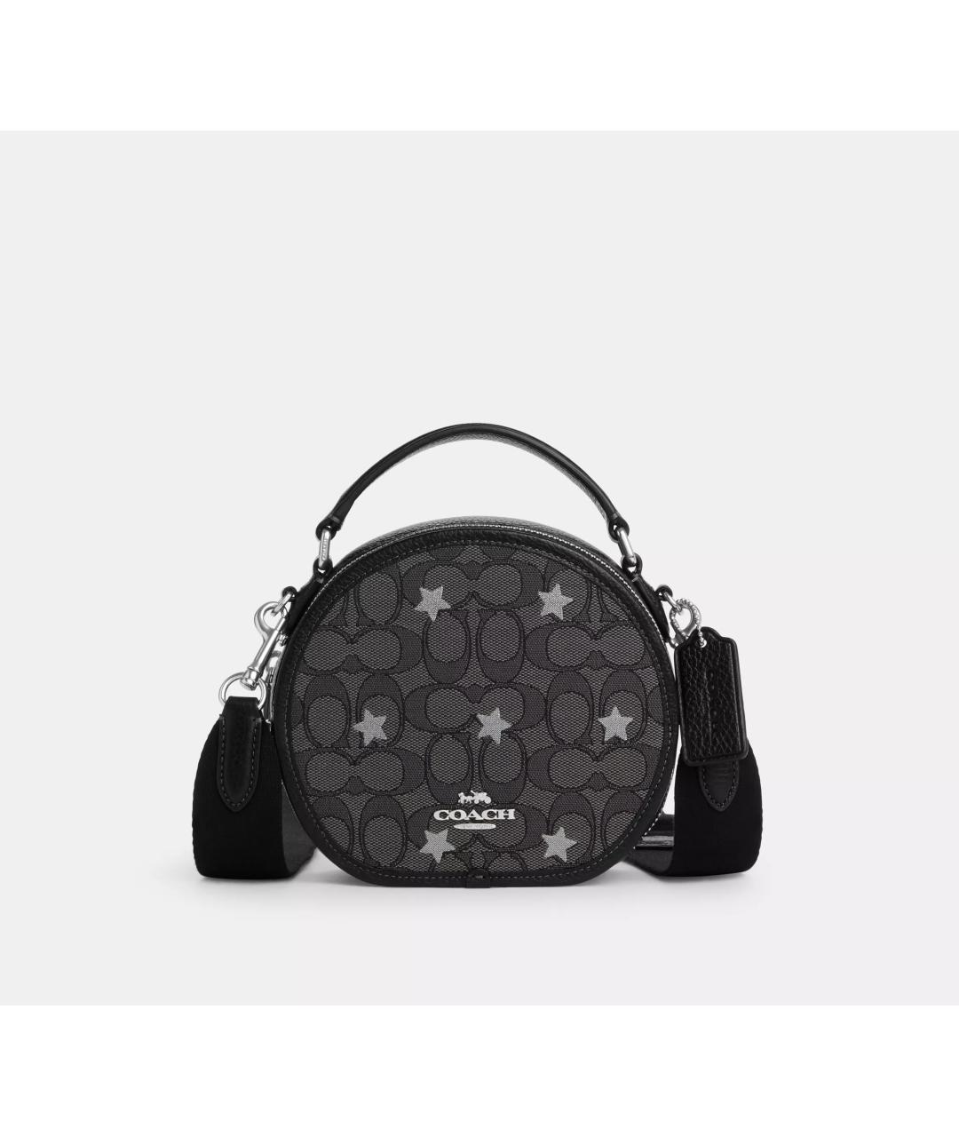 COACH Черная кожаная сумка через плечо, фото 7