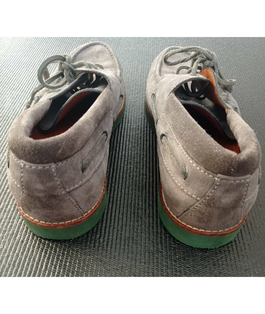 LOUIS VUITTON PRE-OWNED Серые замшевые туфли, фото 3